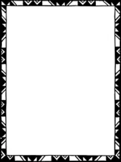 Black and white border frame