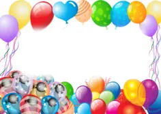 Colorful party balloons
