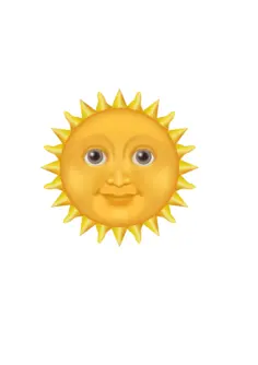 Sun emoji
