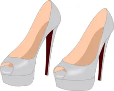 Gray stilettos