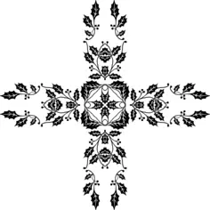 Floral cross
