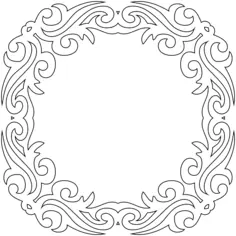 Round Decorative Frame