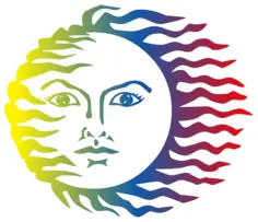 Colorful Sun face