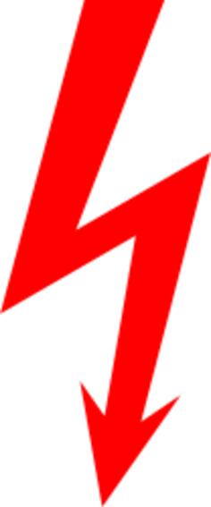 High voltage symbol