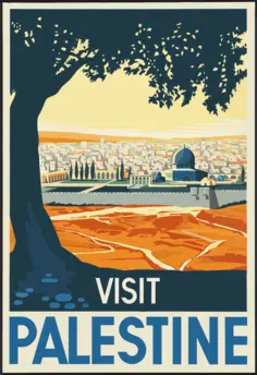 Travel poster of Palestine