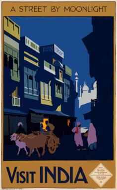 Travel poster of India