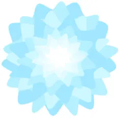 Blue floral design