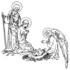 Christmas nativity scene