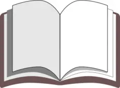 Book with pages wide open