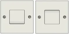 On and off light switches illustration