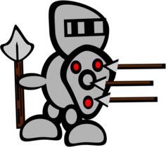 Cartoon image of a warrior