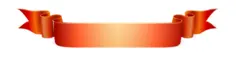 Orange ribbon vector drawing