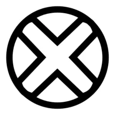 Vector image of sun and cross ancient symbol