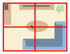 Zone search pattern illustration
