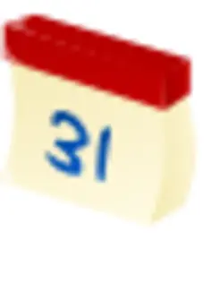 Vector clip art of bended calendar icon