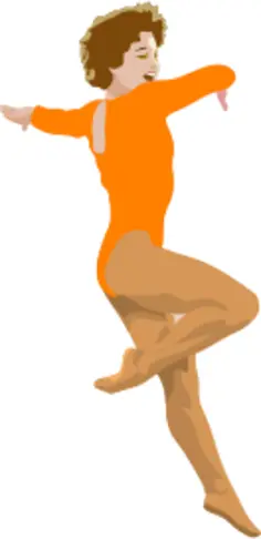 Ballerina performing clip art