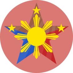 Filipino luck symbol vector illustration