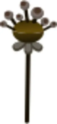 Vector drawing of decorative brown fake flower