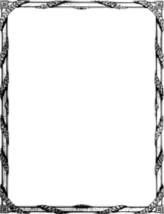 Curly leaf frame vector graphics