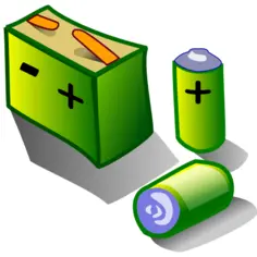 Illustration of batteries and accumulator