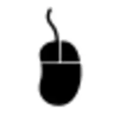 Vector illustration of wavy mouse icon