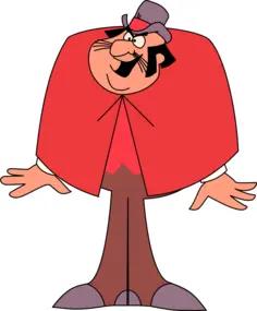 Vector clip art of happy circus guy
