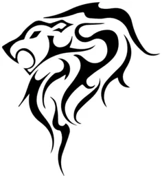 Tribal panther vector clip art