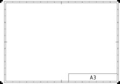 DIN A3 page template vector graphics