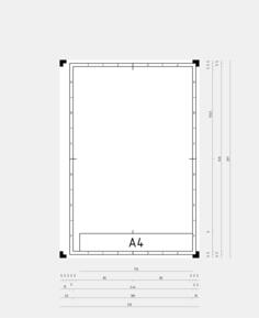 DIN A4 template vector image
