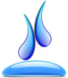 Blue blog droplets vector illustration