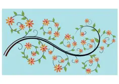 Flowery branch vector illustration