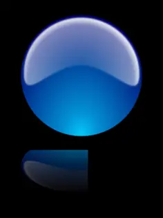 Glossy sphere vector image