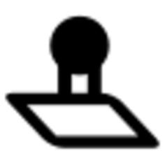 Rubber-stamp symbol vector clip art