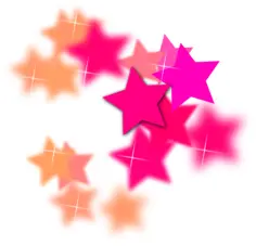 3D flying stars vector image