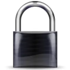 Vector image of locked padlock