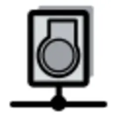 Primary server icon vector clip art