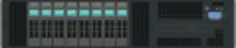 Intel 2U rack server vector clip art