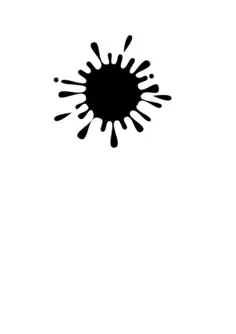 Vector clip art of splash pictogram