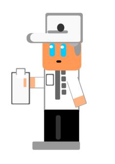 Vector image of milk man