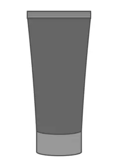 Vector clip art of blank tube cream