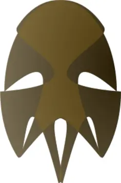 Vector image of tribal African mask
