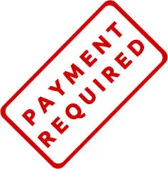 Payment required stamp imprint vector illustration