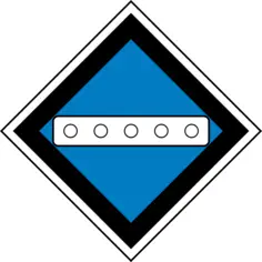Russian railway sign lower pantograph vector image