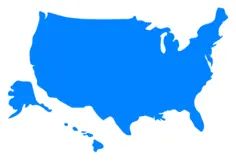 USA Map silhouette vector graphics