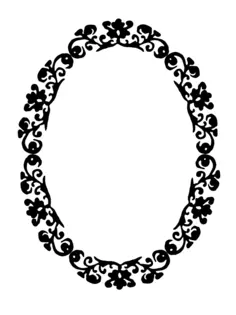 Flower pattern decorated border vector image