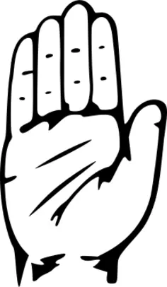 Hand congress symbol vector clip art