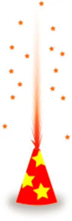 Vector drawing of firecracker