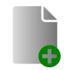 Grayscale add file icon vector clip art