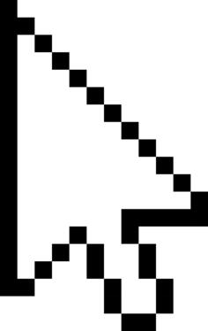 Vector drawing of arrow as mouse pointer