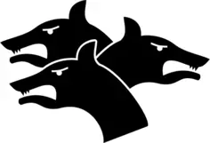 Vector illustration of kerberos ico